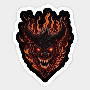 Halloween  demon shirt Sticker